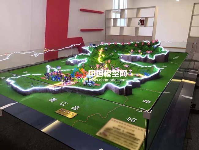 助力鄉村展示成果沙盤模型