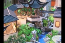 園林古建模型，天壇模型，木制古建模型
