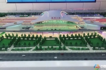 通過沙盤模型看京張高鐵線工程，預(yù)計2019年底建成通車